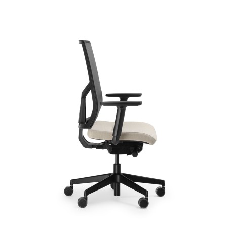 Chaise de bureau ergonomique Eleven EL 102 noire – dossier en maille respirante