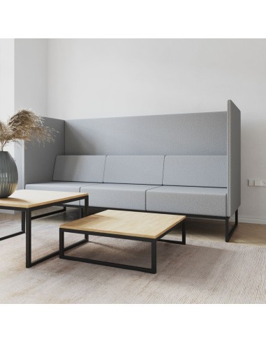 Ambiance contemporaine avec canapé Plint et table basse coordonnée, offrant un espace de repos raffiné. - Plint