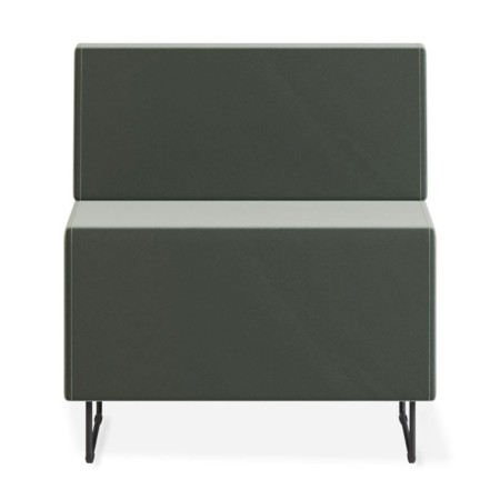 Panneau acoustique haut tapissé gris foncé pour séparation d’espace. - Quadra