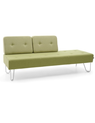 Canapé vert clair asymétrique au design contemporain. - U Floe