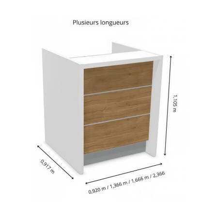 Dimensions avec plusieurs longueurs possible