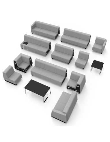 Modules gris modulaires configurables pour espace collectif. - Voo Voo