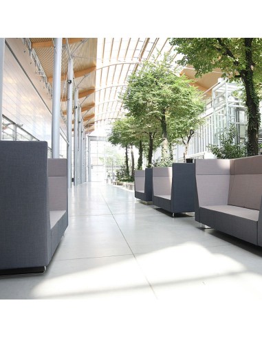 Espace de détente professionnel avec Voo Voo Box disposés en ligne. - Voo Voo Box