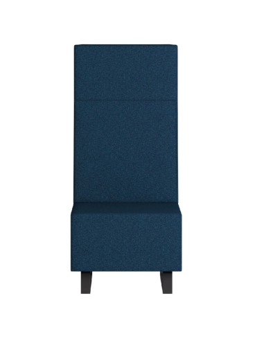Fauteuil Voo Voo High bleu foncé au design élancé et dossier acoustique. - Voo Voo High
