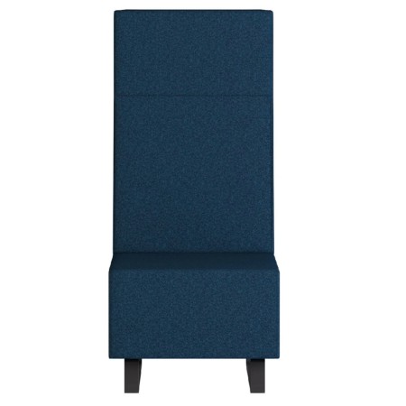 Fauteuil Voo Voo High bleu foncé au design élancé et dossier acoustique. - Voo Voo High