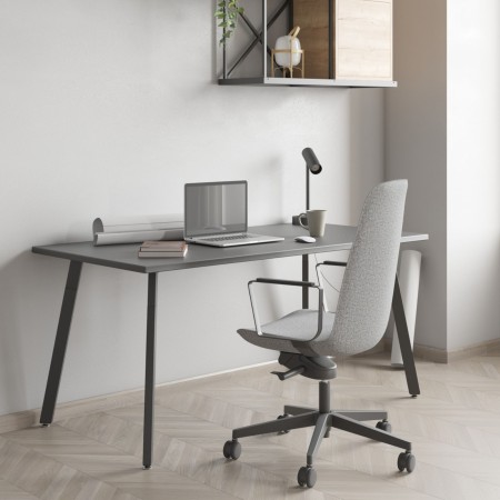 chaise de conférence LUMI sur moquette grise design de bureau minimaliste