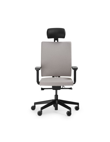 Fauteuil de bureau noir ergonomique sur roulettes – modèle Mate MT 103
