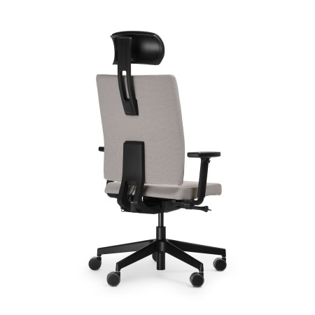 Fauteuil de bureau design avec support lombaire intégré et appui tête MATE