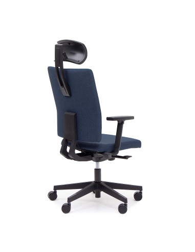 Fauteuil professionnel avec mécanisme synchrone réglable en hauteur MATE bleu foncé