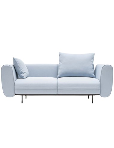 canapé 2 places bleu clair design contemporain – Lotus