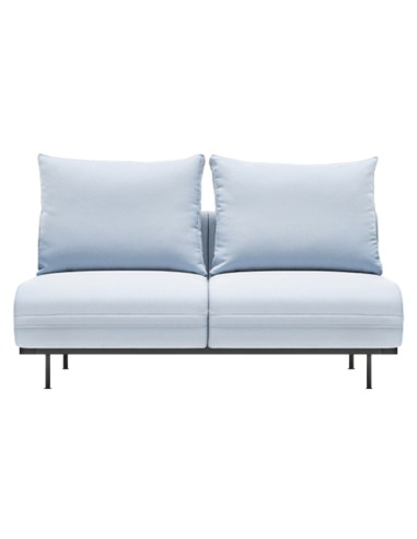 canapé professionnel 2 places bleu clair sans accoudoirs  – Lotus