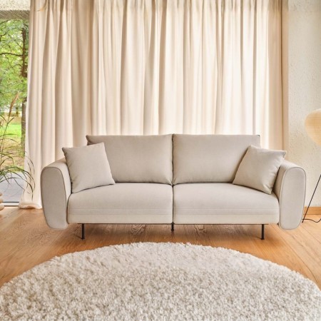 canapé professionnel 2 places bleu clair avec accoudoirs larges – Lotus 2