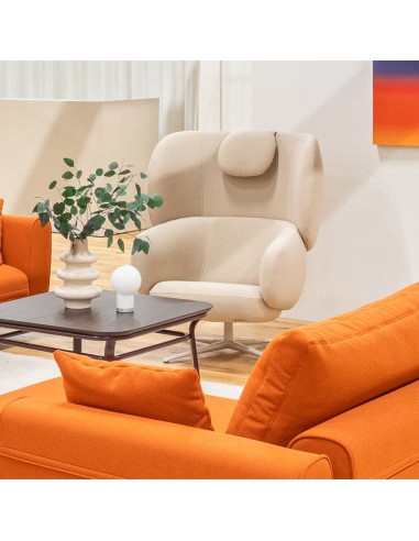 Fauteuil lounge pivotant avec appuie-tête intégré – Grand Grace