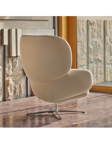 Fauteuil lounge pivotant avec appuie-tête intégré – Grand Grace