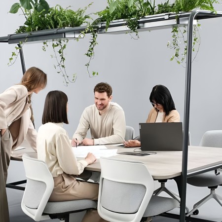 Table de réunion large pour espace de travail confortable et modulable - ROUND multipurpose