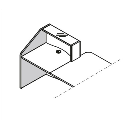 Finition gauche haut L. 77 x P. 2,8 x H. 110,3cm