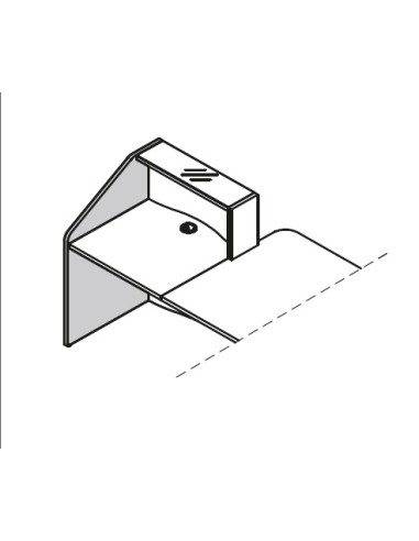 Finition gauche haut L. 77 x P. 2,8 x H. 110,3cm