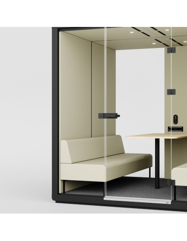 Détail des voyants lumineux de la cabine Flathouse indiquant l’occupation. - Flathouse