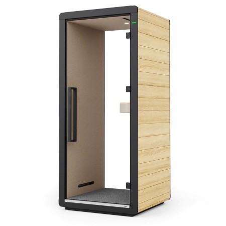 Cabine Flathouse individuelle au design épuré et finition bois clair. - Flathouse