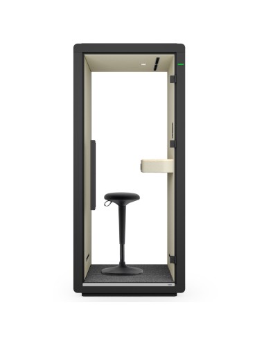 Cabine acoustique Flathouse avec tabouret intérieur et sol antidérapant. - Flathouse