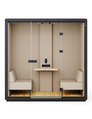 Cabine Flathouse double avec finitions bois et table centrale. - Flathouse