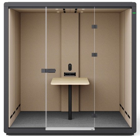 Espace de travail isolé avec cabine acoustique Flathouse double. - Flathouse