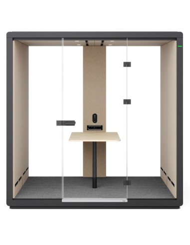 Version intérieure sombre de la cabine Flathouse avec éclairage LED. - Flathouse