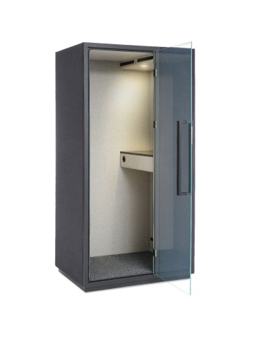 Cabine acoustique Quadra avec éclairage intérieur intégré. - Quadra
