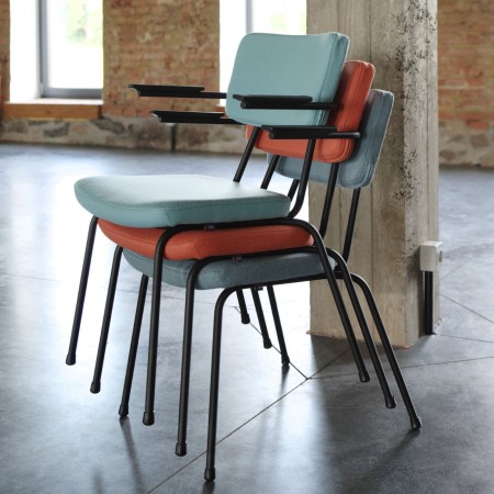 Chaises Epocc colorées avec accoudoirs