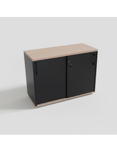 Armoire de rangement à portes coulissantes L. 80 x H. 74cm