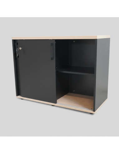 Armoire de rangement à portes coulissantes L. 80 x H. 74cm