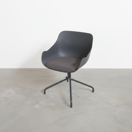 Cloison de bureau acoustique L. 159 x H. 50cm rouge 2