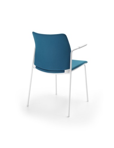 Vue de dos de la chaise Fendo 220 avec accoudoirs - pour réunion