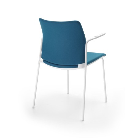 Vue de dos de la chaise Fendo 220 avec accoudoirs - pour réunion