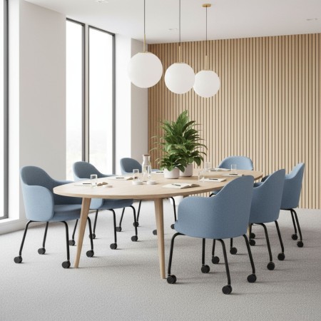 Flos FS KP 260 – chaise moderne rembourrée avec structure noire 2