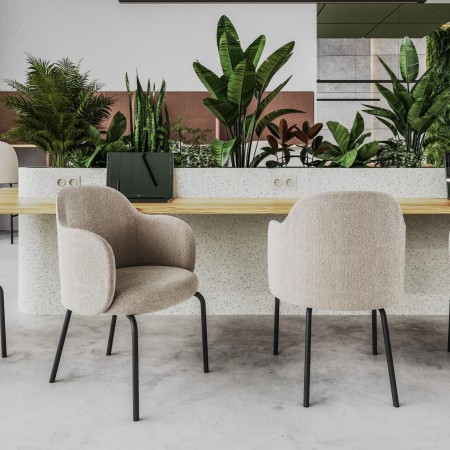 Chaise rembourrée verte Flos FS KP 215 avec pieds fixes noirs 2