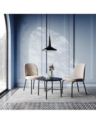 Chaise de réunion Bejot Flos FS K 215 structure métal noir en salle de restauration