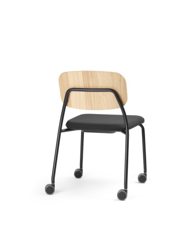 Chaise empilable Hens pour espaces collectifs vue de dos