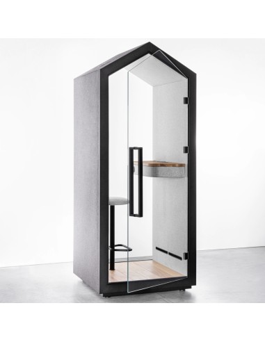 Cabine Treehouse avec panneau latéral vitré et finition bois. - Treehouse