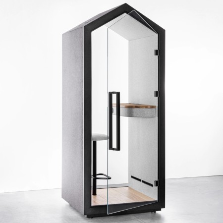 Cabine Treehouse avec panneau latéral vitré et finition bois. - Treehouse