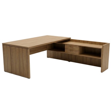 Bureau de direction avec meuble de service intégré – Delta