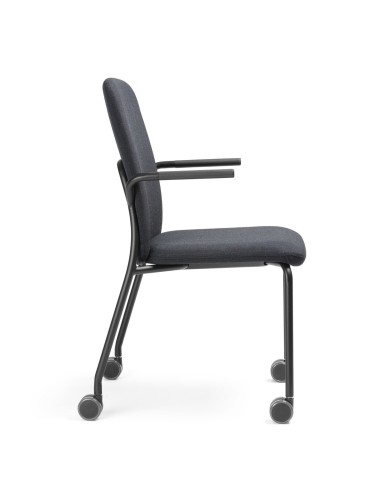 Vue latérale de la chaise Hens HS 260 H avec piètement mobile