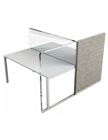 cloison acoustique gauche toute hauteur TOP 530 pour bureau – H1270 mm