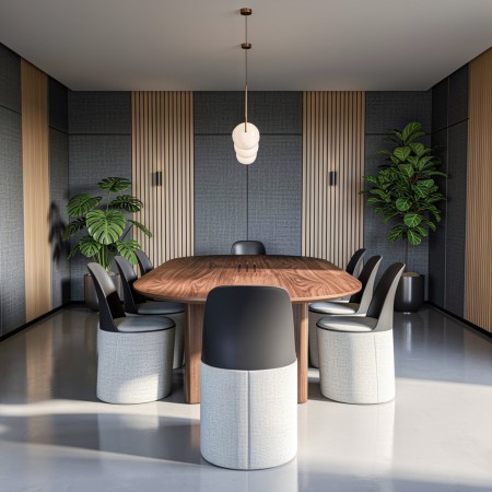 Chaise Haali HL GR noire avec base rembourrée et dossier enveloppant 2