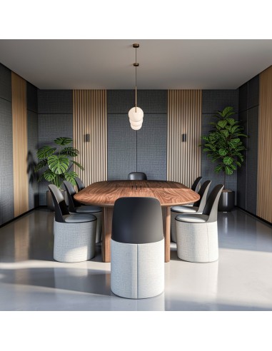 Ensemble de chaises Haali HL GR en configuration de salle de réunion