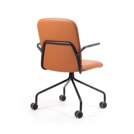 Vue de dos de la chaise Hens HS 4K1 H avec dossier haut rembourré