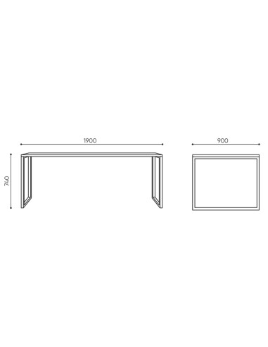 Dimensions de la cabine Treehouse en vue intérieure avec plan du mobilier. - Treehouse