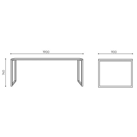 Dimensions de la cabine Treehouse en vue intérieure avec plan du mobilier. - Treehouse
