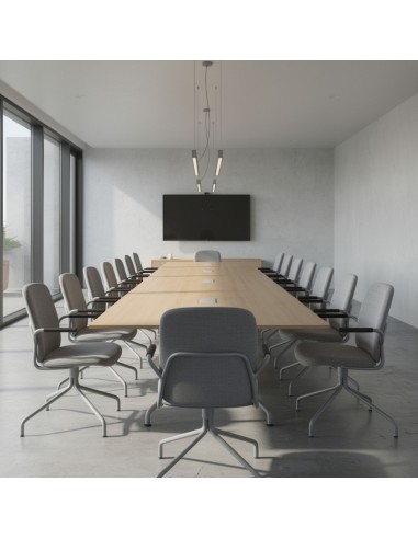 Chaise Hens HS 4S1 H en configuration salle de réunion