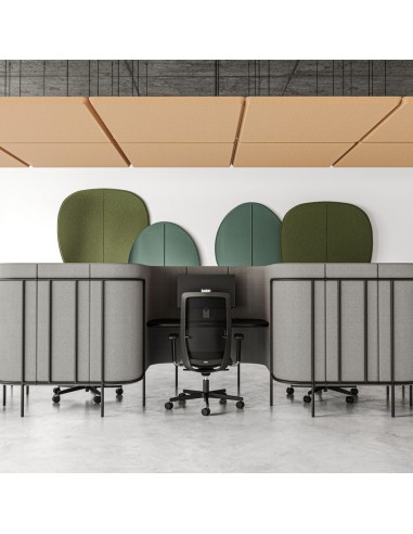 Bureau acoustique individuel pour open-space - Leaf Pod